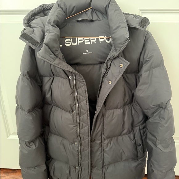 Black Super Puff Jacket - Picture 1 of 2